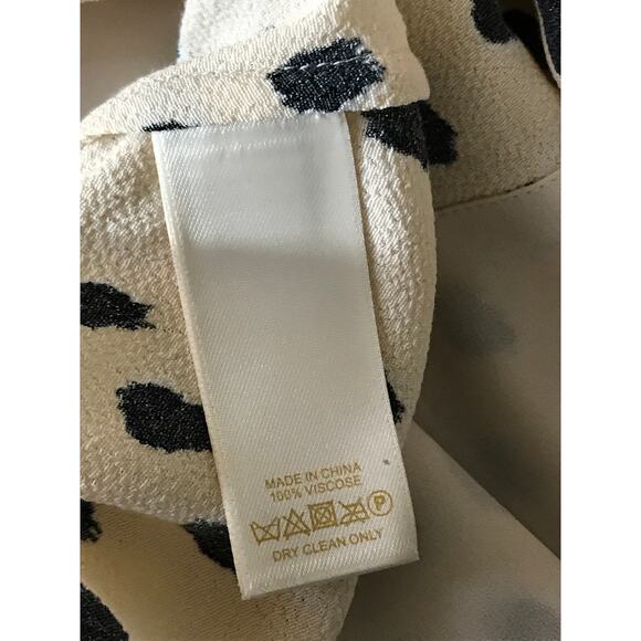 Kate Spade Leopard Dot Tie Back Dress 4 Take A Walk On The Wild Side Viscose - Picture 15 of 15